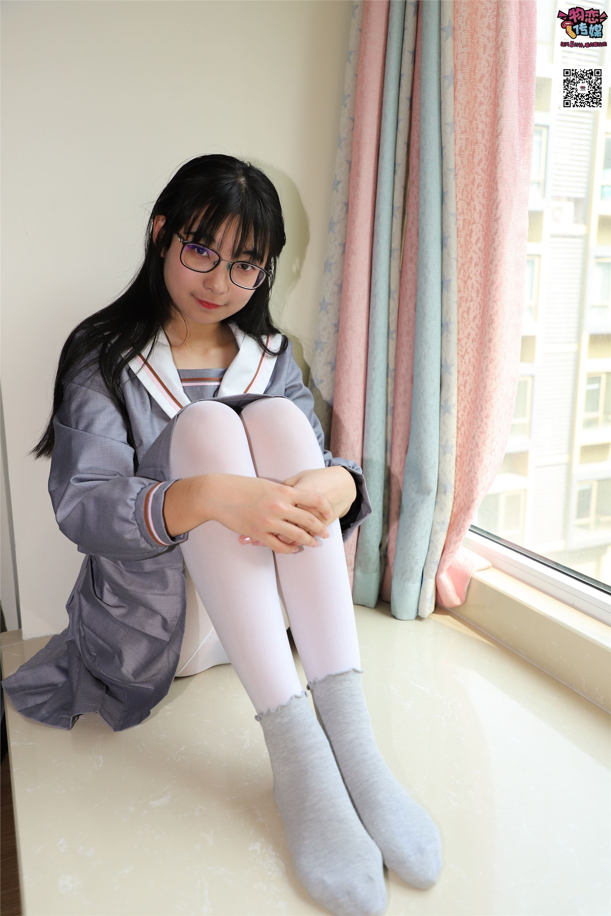 Love media No.005 JK uniform high school little sister, cotton stockings and silk stockings